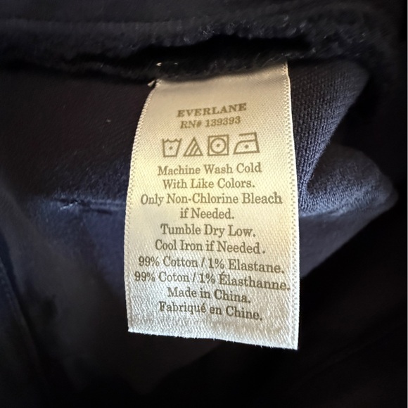 Everlane The Utility Wide-Leg Trouser Pant. Dark Blue Navy Size 2 #1637 - Picture 9 of 9